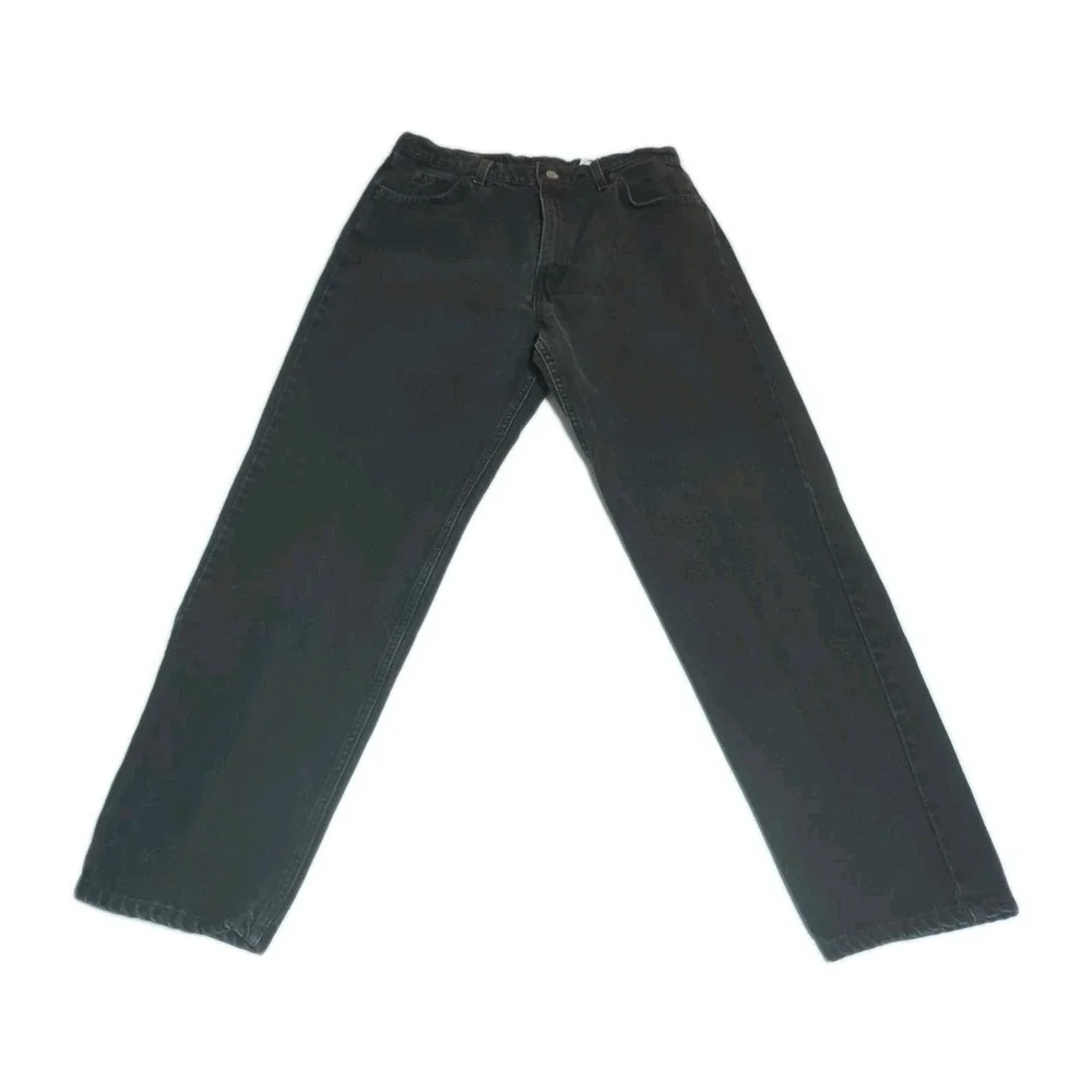 Vtg 90s Levis 960 Loose Fit Straight Leg Jeans 31x31 USA Orange Tab Washed Black